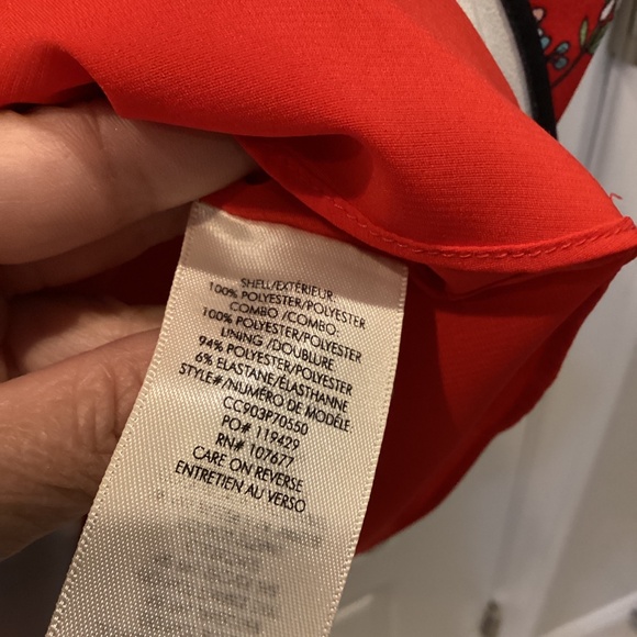 Alice and Olivia red floral dress - Picture 8 of 8